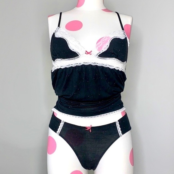 Victoria’s Secret Soft Sparkle Babydoll Set - Picture 1 of 7